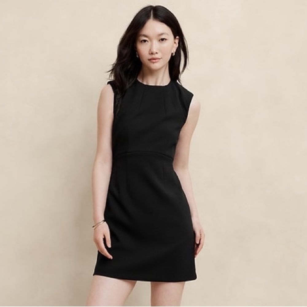 Banana Republic Factory DOUBLE WEAVE SHEATH MINI DRESS